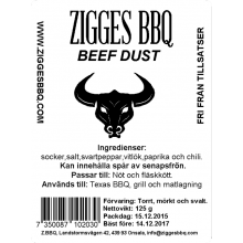 Beef dust, 125gr