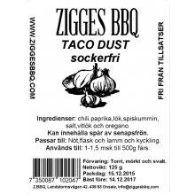 Taco dust, 125gr