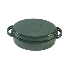Green Dutch Oven, Oval 35cm